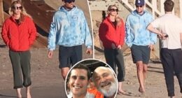 Somber Jake Reiner spotted on beach walk with girlfriend following parents Rob and Michele's tragic deaths
