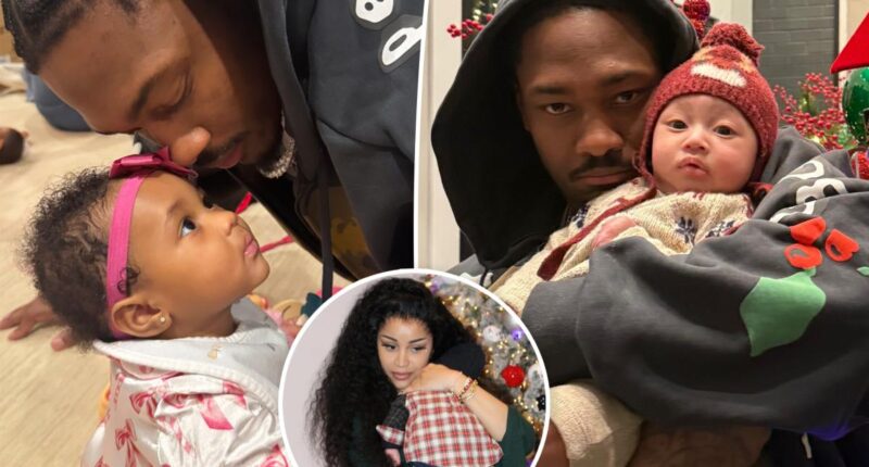 Stefon Diggs appears to skip holiday with Cardi B, posts pics of his 3 babies
