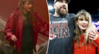 Taylor Swift arrives at Travis Kelce’s Kansas City Chiefs game on Christmas Day