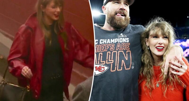 Taylor Swift arrives at Travis Kelce’s Kansas City Chiefs game on Christmas Day