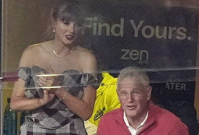 Taylor Swift is certainly feeling the Christmas spirit as she made her second $1 million donation on Tuesday, this time, to the American Heart Association in honor of her father Scott Swift (R, pictured in 2024)