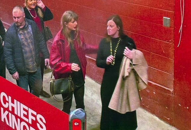 Taylor Swift was spotted arriving at Arrowhead Stadium for the Chiefs' Christmas game