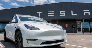 Tesla’s EV sales keep falling, but Wall Street stays focused on robotaxis