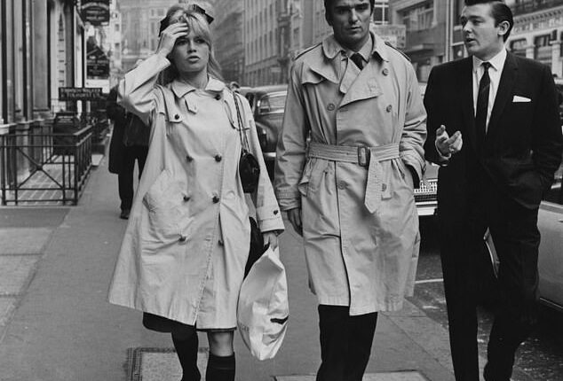 French actress Brigitte Bardot out shopping during a visit to London, October 26 1963