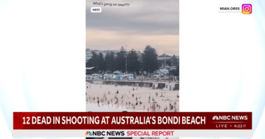 Bondi Beach, Australia, shooting.