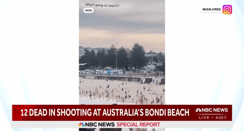 Bondi Beach, Australia, shooting.