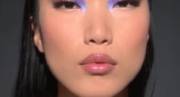 For New Year’s Eve especially, lean into jewel tones because they photograph beautifully and instantly feel festive. Blue eyeshadow has been having a moment, but a rich violet or warm gold works just as well and feels a touch more timeless