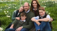 This week, the Prince and Princess of Wales's festive card was unveiled to the public - with Prince William and Princess of Wales captured beaming while sat on the grass amid spring daffodils with their three children