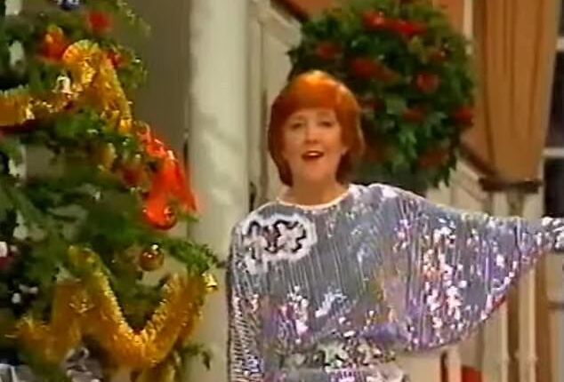 Cilla thriller: The Liverpudlian star, at the height of her fame in the 80s, recorded the Cilla Black's Christmas Eve TV special in 1983, footage of which has recently resurfaced - much to the fascination of modern viewers