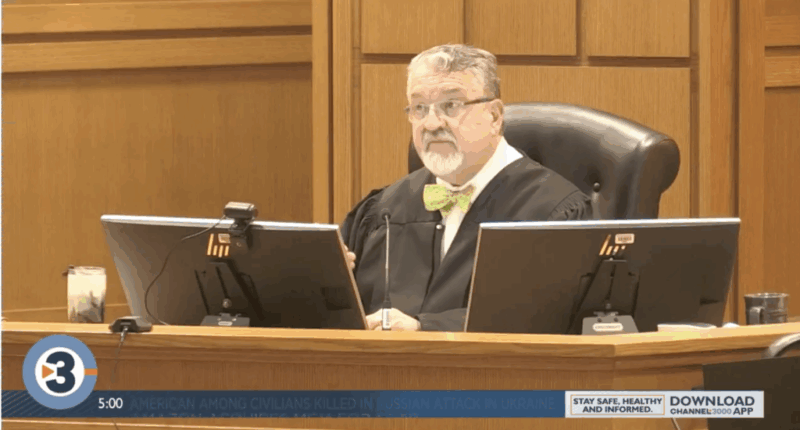 Dane County Judge John Hyland speaks following a guilty verdict in a double-homicide trial.