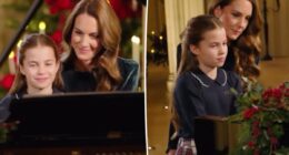 Watch Kate Middleton and Princess Charlotte play surprise piano duet for Christmas carol service