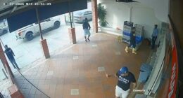 This is the shocking moment former footballer Mario Pineida was shot down in Ecuador