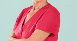 Wellness influencer Philly Lay (pictured), 61, from South Oxfordshire, refuses to post photos of her close family on social media because she says their diets 'don't align with my beliefs' on what a healthy lifestyle looks like