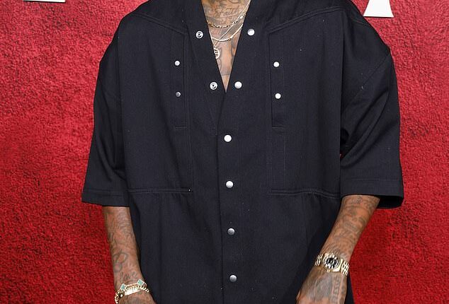 Wiz Khalifa, 38, was sentenced by a court in Romania on Thursday to nine months in jail for drug possession after taking part in a music festival last year in the Eastern European country; seen in September in Hollywood