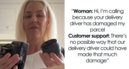 Woman Claims Her Christmas Gift Got Shattered Because Of Delivery Driver, Shows Footage