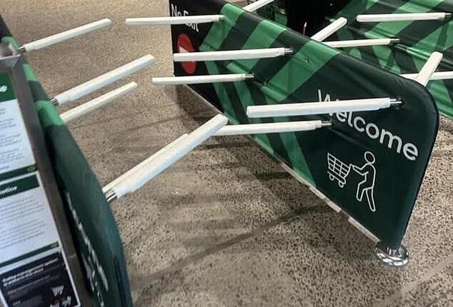 Aussie shoppers have unleashed at Woolworths after the supermarket giant installed a new anti-theft feature in one of its Melbourne stores