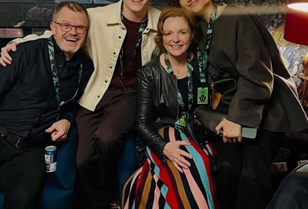 Zendayagot playful as she joined her fiancé Tom Holland, his parents and his brothers for a fun-fulled day out at The Traitors: Live Experience in London on Sunday (Seen with Tom's parents)