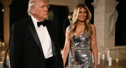 President Donald Trump and First Lady Melania Trump have arrived at the commander-in-chief's annual New Year's Eve party at Mar-a-Lago