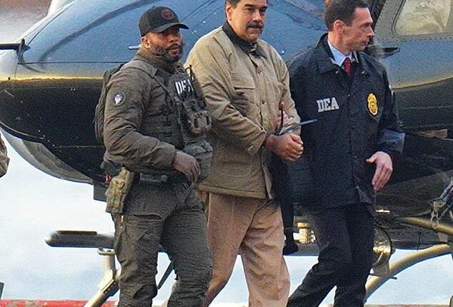 Venezuelan President Nicolas Maduro (middle) was captured by the US on January 3