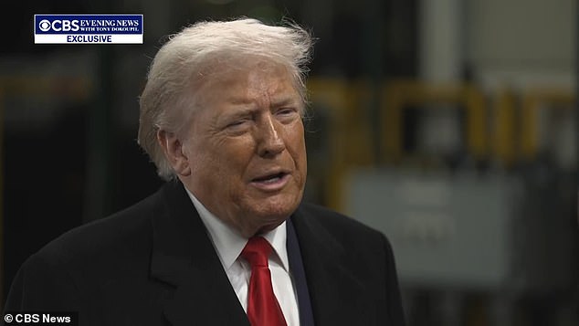 President Donald Trump sent a heartfelt message to Renee Good's father, who is a supporter of his, during a CBS News interview on Tuesday