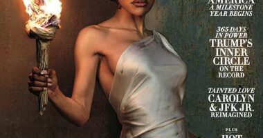 An astrology article from a 2006 issue of Vanity Fair that appeared to correctly foresee the political events over the last 20 years has resurfaced. Seen is a 2024 cover of Vanity Fair