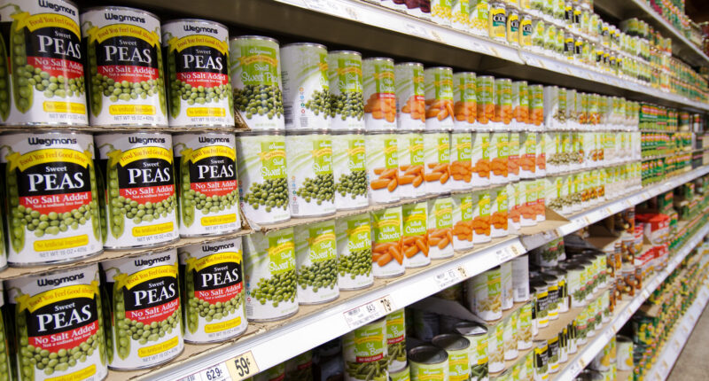 Food in grocery store