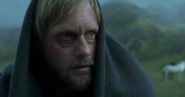 A Grimy Alexander Skarsgård Bloodied His Knuckles in This Fantasy Action Movie with Anya Taylor-Joy That's Now on Netflix