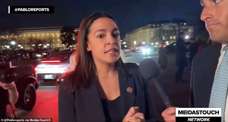 Alexandria Ocasio-Cortez has refused to appear on Fox News after accusing one of the network's hosts of sexually harassing her on television. The New York Democratic lawmaker made the explosive allegations on Wednesday after being confronted by a Fox News producer, Johnny Belisario, on Capitol Hill who offered AOC the chance to appear on Jesse Watters' show. 'Jesse Watters would like to invite you on his show,' Belisario asked Ocasio-Cortez. 'Would you join him?'