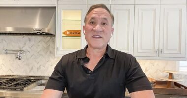 Plastic surgeon Dr Terry Dubrow (pictured) is sounding the alarm over a growing Hollywood trend called the 'Forever-35 Face'