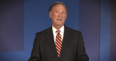 Sam Alito giving a speech.