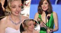 Amanda Seyfried grimaces as she loses Golden Globe to Rose Byrne