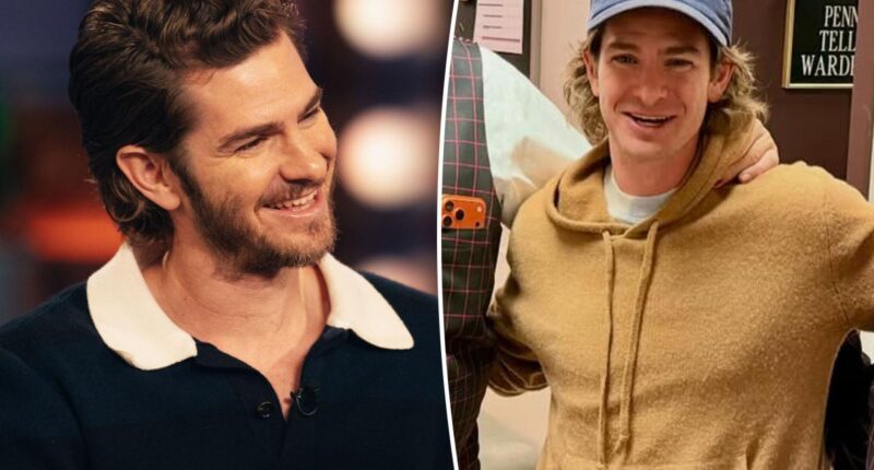 Andrew Garfield looks unrecognizable with long blond hair