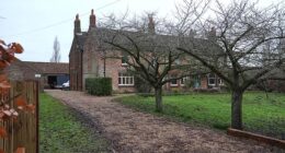 The disgraced former prince's likely home Marsh Farm (pictured) at Wolferton on the Sandringham estate is surrounded by land below sea level, according to the Royal family's own website