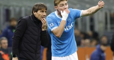 Antonio Conte Rasmus Hojlund needed to be 'coached by people that can improve' him