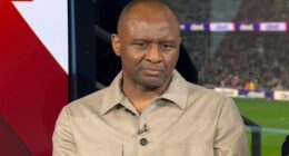 Patrick Vieira has questioned Arsenal's 'mental strength' following their defeat by Manchester United on Sunday