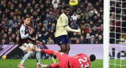 Thierno Barry's goal for Everton ended Aston V