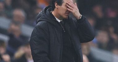 Unai Emery cut a frustrated figure after Aston Villa’s home defeat by Everton. Lack of spending power, injuries to key players and a sense of niggling disappointment at the result all contributed to his grouchy demeanour