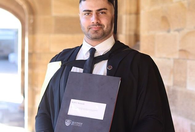 A robot scientist accused of plotting an Australia Day riot complete with Molotov cocktails has been arrested by counter-terrorism cops (PhD student Sepehr Saryazdi is pictured)