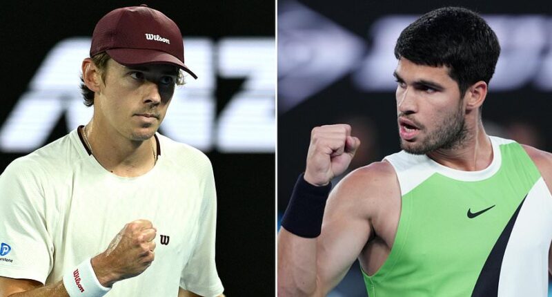 Australian Open LIVE: All the latest updates as Carlos Alcaraz sweeps past Alex de Minaur in straight sets - after controversial umpire call rocks Aussie star