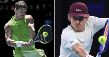 Australian Open LIVE: Get the latest results and reaction as Alex de Minaur takes on world No.1 Carlos Alcaraz