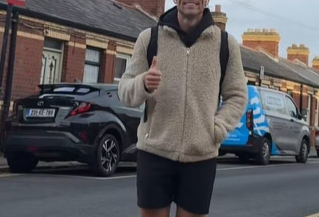 Ultra endurance athlete Dmytro (pictured), based in London, said wearing shorts in winter is a 'peak male experience'