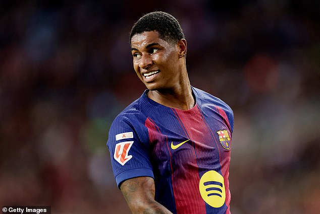 Barcelona's 'uncertain' trio: Marcus Rashford named on three-man list of stars who could leave - with questions raised over whether Barca will pay Man United's £26m fee