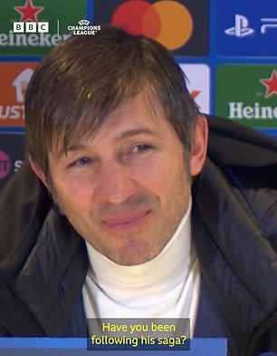 The manager of Pafos FC was left baffled after being asked a question related to Brooklyn Beckham's feud with his parents David and Victoria