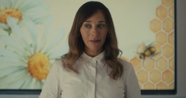 Chris O'Dowd and Rashida Jones in Black Mirror season 7 on Netflix