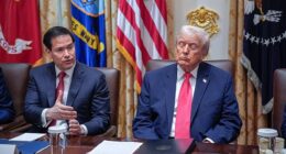 Donald Trump admits he's running on little sleep and defying doctor's recommendations to lower his daily dosage of aspirin. Pictured: The president shuts his eyes as Secretary of State Marco Rubio speaks during a cabinet meeting at the White House on December 2, 2025