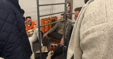 Bo Nix's wife shared a picture of the quarterback learning just how bad his ankle injury is