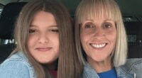 Sarah Keeling, 45, is pictured with her 15-year-old daughter Grace Keeling