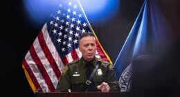 Border Patrol Commander Gregory Bovino speaks during a press conference at the Bishop Henry Whipple Federal on January 22, 2026 in Minneapolis, Minnesota