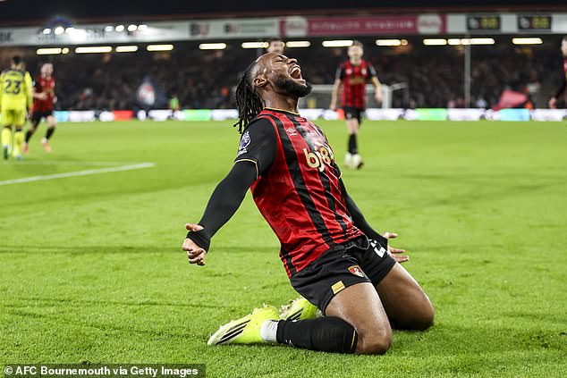 Antoine Semenyo scored a fabulous winner to give Bournemouth all three points against Spurs