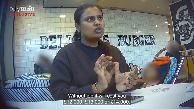 Komal Shinde told a reporter posing as an Indian student hoping to stay in the UK when his study visa expired that she could arrange him a skilled worker visa for both real and non-existent positions ¿ for a price